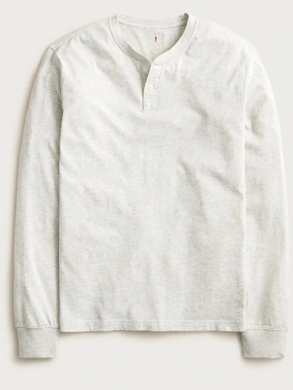 J crew heather aluminum Vintage-wash cotton henley